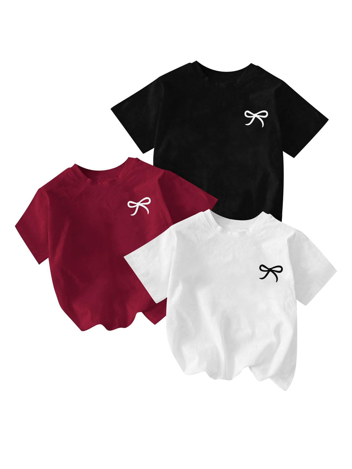 RoseSeek Girl's Graphic Tees Crewneck Summer T Shirt Tops Cute Clothes | Short Sleeve, Regular Fit, Casual, Summer Tops for Girls 10-12/14-16, Tween Girl Clothes