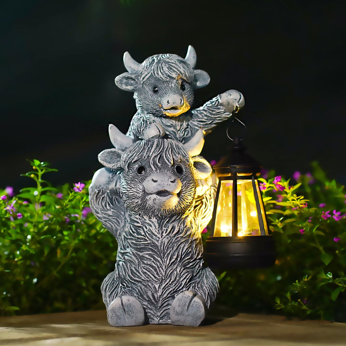 Goodeco Dog Statue with Solar Butterfly Garden Decor | Ideal gifts for mom, dad or birthdays, beautifully crafted outdoor decorations to wow your guests